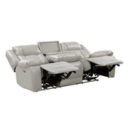 8457GRY*2PW 2pc Set: Sofa, Love (Power) - 8457GRY*2PW