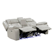 8457GRY*2PW 2pc Set: Sofa, Love (Power) - 8457GRY*2PW