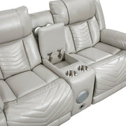8457GRY*2PW 2pc Set: Sofa, Love (Power) - 8457GRY*2PW