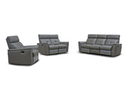8501 Dark Grey Manual Recliner Set - Lara FurnitureLiving Room Set