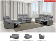 8501 Dark Grey Manual Recliner Set - Lara FurnitureLiving Room Set