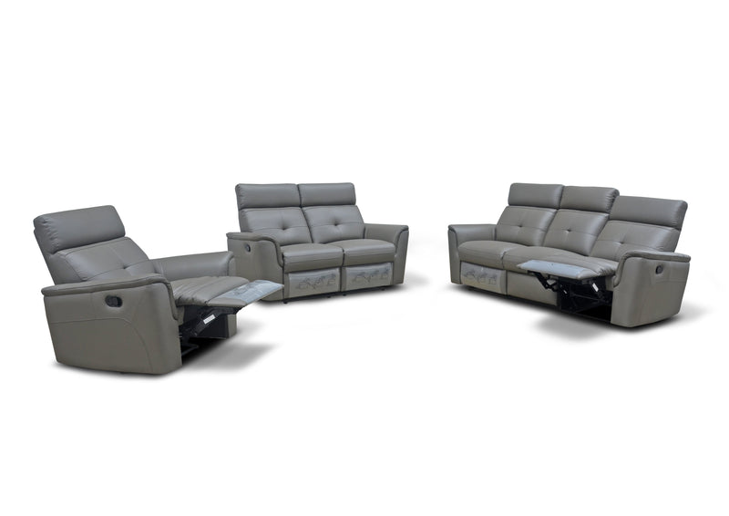 8501 Dark Grey Manual Recliner Set - Lara FurnitureLiving Room Set