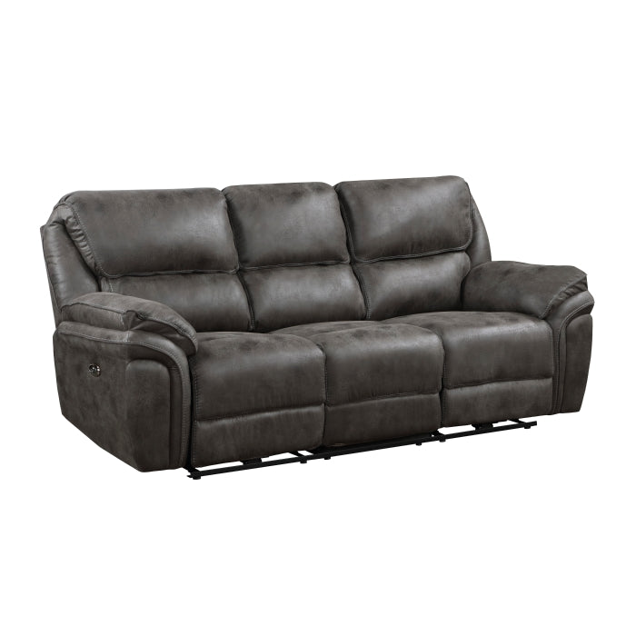8517GRY*2PW 2pc Set: Sofa, Love (Power) - 8517GRY*2PW