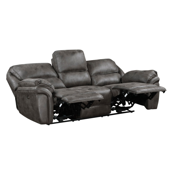 8517GRY*2PW 2pc Set: Sofa, Love (Power) - 8517GRY*2PW