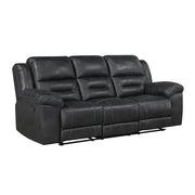 8538BK-3 Double Reclining Sofa - 8538BK-3