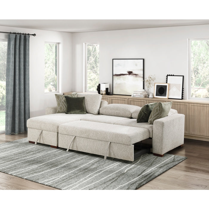 8548*3VC2AA (3)2-Piece Sectional with Convertible and Reversible Chaise,  Hidden Storage, Click Motion Back - 8548*3VC2AA