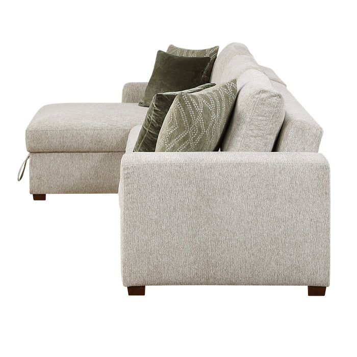 8548*3VC2AA (3)2-Piece Sectional with Convertible and Reversible Chaise,  Hidden Storage, Click Motion Back - 8548*3VC2AA