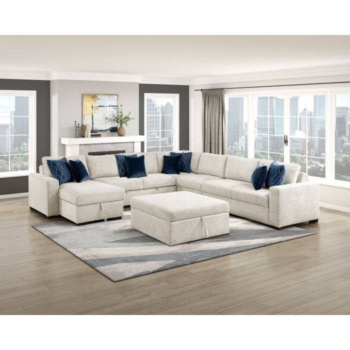 8548BE-2ACL Convertible Armless 2-Seater with Pull-out Bed and Click Motion Back - 8548BE-2ACL