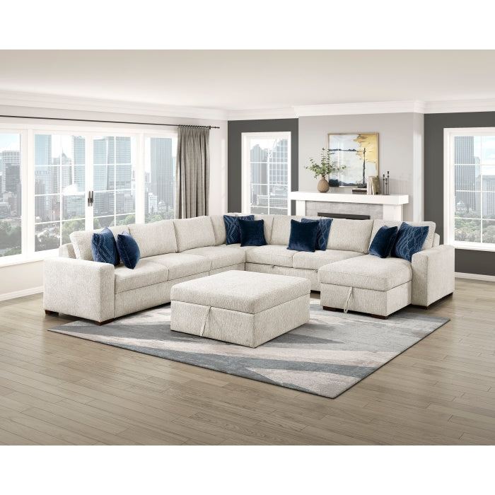 8548BE-2ACL Convertible Armless 2-Seater with Pull-out Bed and Click Motion Back - 8548BE-2ACL