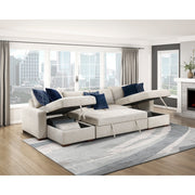 8548BE-2ACL Convertible Armless 2-Seater with Pull-out Bed and Click Motion Back - 8548BE-2ACL