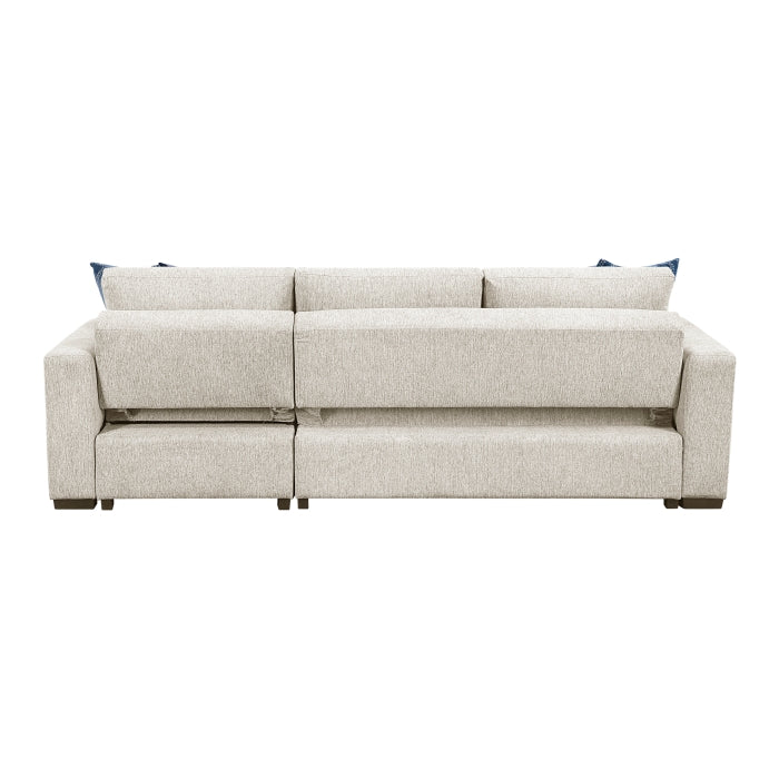 8548BE*3VC2ACLA (3)2-Piece Sectional with Reversible Chaise, Pull-out Bed and Hidden Storage, Click Motion Back - 8548BE*3VC2ACLA