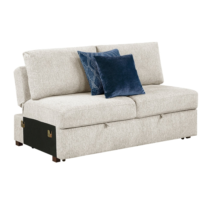 8548BE*3VC2ACLA (3)2-Piece Sectional with Reversible Chaise, Pull-out Bed and Hidden Storage, Click Motion Back - 8548BE*3VC2ACLA