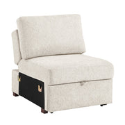 8548BE*5SCACCLA (5)4-Piece Sectional with Reversible Chaise, Pull-out Bed, Hidden Storage and Click Motion Back - 8548BE*5SCACCLA