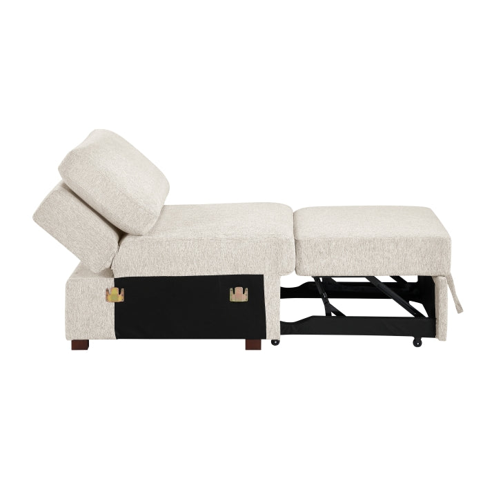 8548BE*5SCACCLA (5)4-Piece Sectional with Reversible Chaise, Pull-out Bed, Hidden Storage and Click Motion Back - 8548BE*5SCACCLA