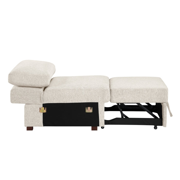 8548BE*5SCACCLA (5)4-Piece Sectional with Reversible Chaise, Pull-out Bed, Hidden Storage and Click Motion Back - 8548BE*5SCACCLA