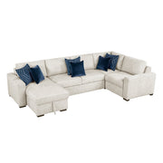 8548BE*5VC2ACRACA (5)4-Piece Sectional with Convertible and Reversible Chaise,  Hidden Storage, Click Motion Back - 8548BE*5VC2ACRACA