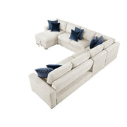 8548BE*6VC2ACR2ACLACA (6)5-Piece Sectional with Reversible Chaise, Pull-out Bed and Hidden Storage - 8548BE*6VC2ACR2ACLACA