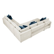8548BE*6VC2ACR2ACLACA (6)5-Piece Sectional with Reversible Chaise, Pull-out Bed and Hidden Storage - 8548BE*6VC2ACR2ACLACA