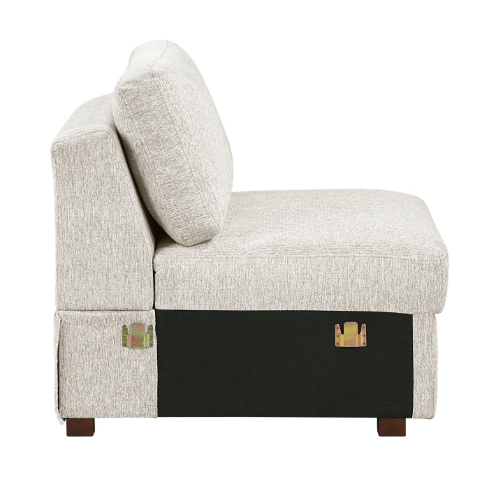 8548BE*7VC2ACR2ACLACAOT (7)6-Piece Sectional with Reversible Chaise, Pull-out Bed, Hidden Storage and Ottoman - 8548BE*7VC2ACR2ACLACAOT