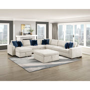 8548BE*7VC2ACR2ACLACAOT (7)6-Piece Sectional with Reversible Chaise, Pull-out Bed, Hidden Storage and Ottoman - 8548BE*7VC2ACR2ACLACAOT