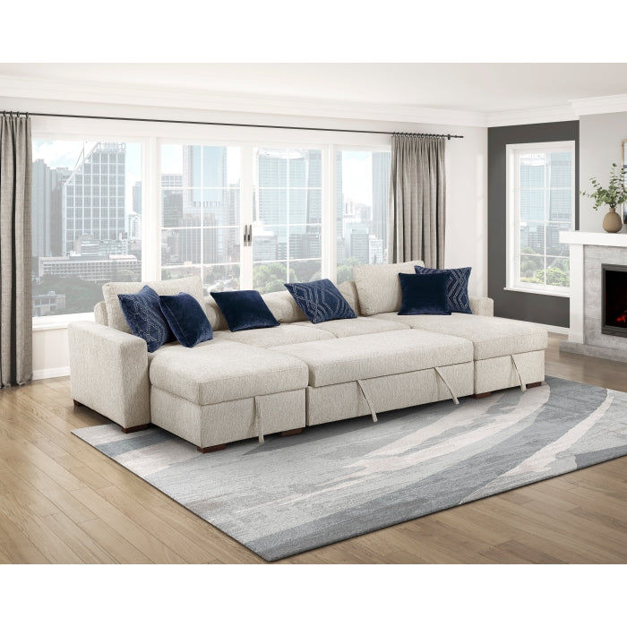 8548BE-VCCL Convertible Armless Storage Chaise with Click Motion Back - 8548BE-VCCL