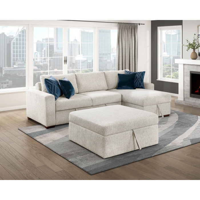 8548BE-VCCL Convertible Armless Storage Chaise with Click Motion Back - 8548BE-VCCL
