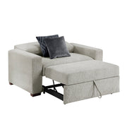 8548GY-215ACLA* (2)Convertible Chair and a half with Pull-out Bed, Click Motion Back and Two Track Arms - 8548GY-215ACLA*