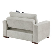 8548GY-215ACLA* (2)Convertible Chair and a half with Pull-out Bed, Click Motion Back and Two Track Arms - 8548GY-215ACLA*