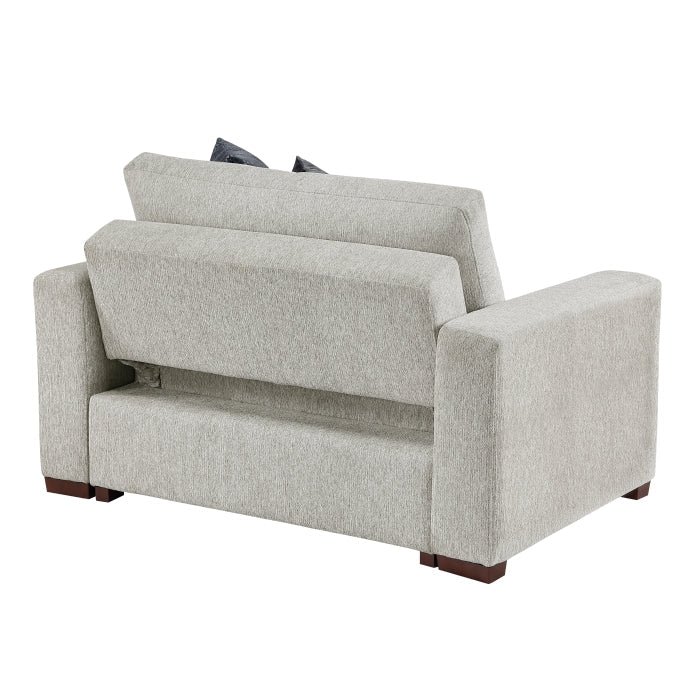 8548GY-215ACLA* (2)Convertible Chair and a half with Pull-out Bed, Click Motion Back and Two Track Arms - 8548GY-215ACLA*
