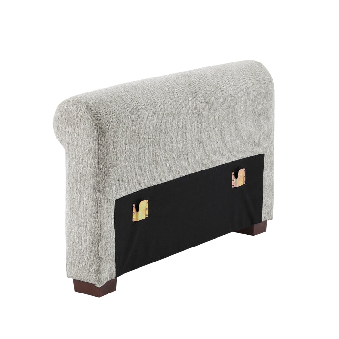 8548GY-215ACLA4* Convertible Chair and Half with Pull-out Bed, Click Motion Back and Two Roll Arms - 8548GY-215ACLA4*
