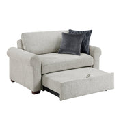 8548GY-215ACLA4* Convertible Chair and Half with Pull-out Bed, Click Motion Back and Two Roll Arms - 8548GY-215ACLA4*