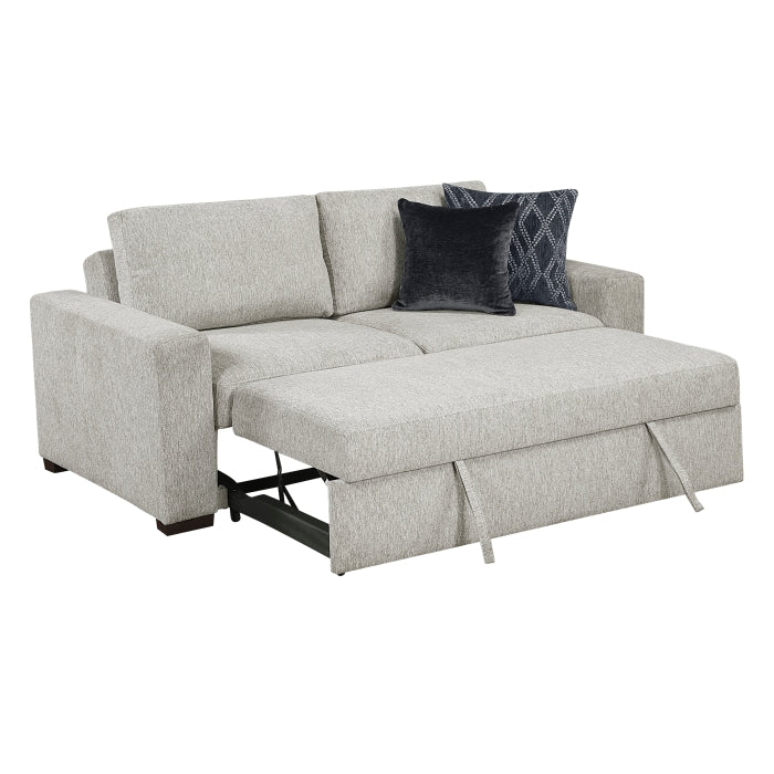 8548GY*22ACLA Love Seat with Pull-out Bed and Click Motion Back - 8548GY*22ACLA