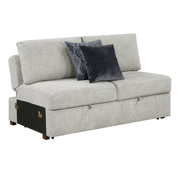 8548GY*22ACLA Love Seat with Pull-out Bed and Click Motion Back - 8548GY*22ACLA