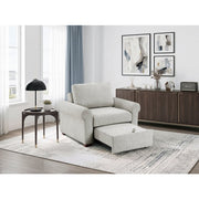8548GY-2ACCLA4* Convertible Chair with Pull-out Bed, Click Motion Back and Two Roll Arms - 8548GY-2ACCLA4*