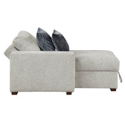 8548GY*2VCA Convertible Chaise Lounge with Arms and Hidden Storage, Click Motion Back - 8548GY*2VCA