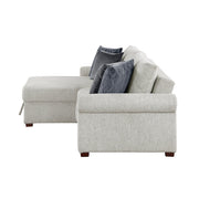 8548GY*3VC15ACLA4 2-Piece Sectional with Reversible Chaise, Pull-out Bed and Hidden Storage, Click Motion Back - 8548GY*3VC15ACLA4