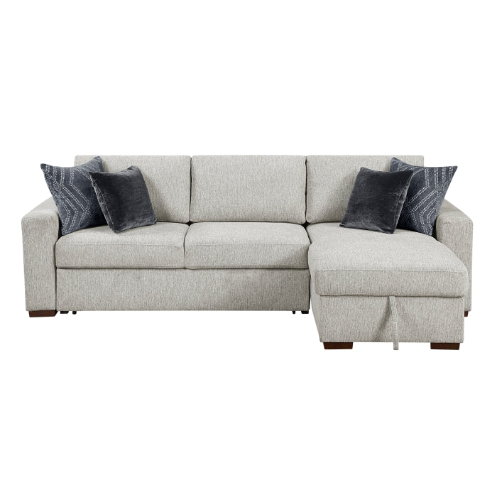 8548GY*3VC2AA 2-Piece Sectional with Convertible and Reversible Chaise,  Hidden Storage, Click Motion Back - 8548GY*3VC2AA