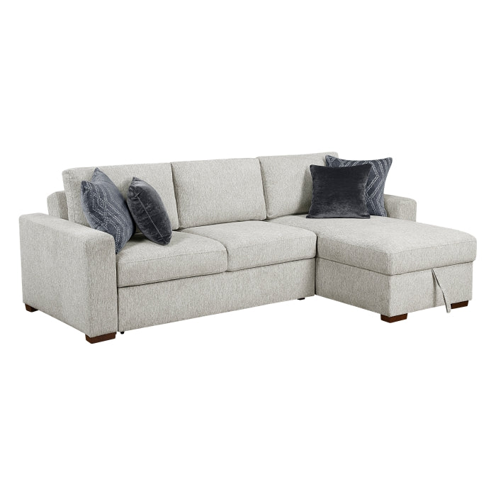 8548GY*3VC2AA 2-Piece Sectional with Convertible and Reversible Chaise,  Hidden Storage, Click Motion Back - 8548GY*3VC2AA