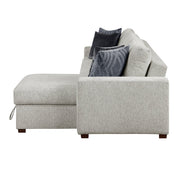 8548GY*3VC2AA 2-Piece Sectional with Convertible and Reversible Chaise,  Hidden Storage, Click Motion Back - 8548GY*3VC2AA