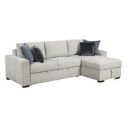 8548GY*3VC2ACLA 2-Piece Sectional with Reversible Chaise, Pull-out Bed and Hidden Storage, Click Motion Back - 8548GY*3VC2ACLA