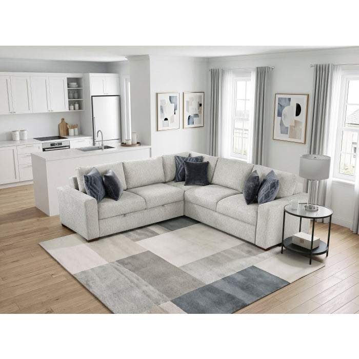 8548GY*42ACLCR2AA 3-Piece Sectional with Pull-out Bed - 8548GY*42ACLCR2AA
