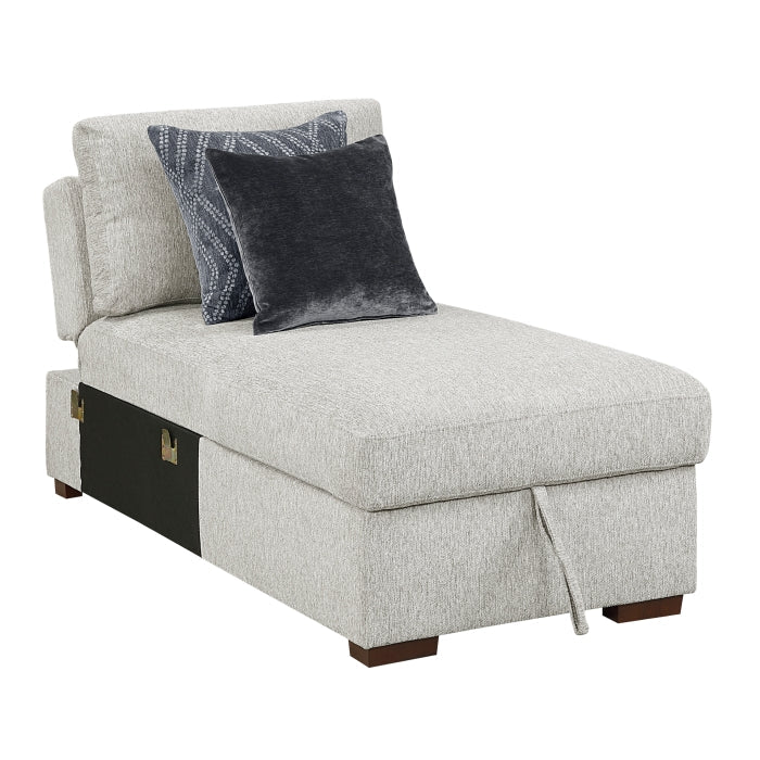 8548GY*42VC2AA 3-Piece Sectional with Convertible and Reversible Chaise,  Hidden Storage, Click Motion Back - 8548GY*42VC2AA