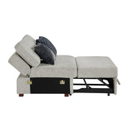 8548GY*4SC15ACLA (4)3-Piece Sectional with Pull-out Bed and Click Motion Back - 8548GY*4SC15ACLA