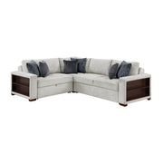 8548GY*4SC15ACLA2 (4)3-Piece Sectional with Pull-out Bed and Click Motion Back - 8548GY*4SC15ACLA2