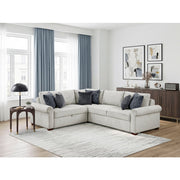 8548GY*4SC15ACLA4 (4)3-Piece Sectional with Pull-out Bed and Click Motion Back - 8548GY*4SC15ACLA4