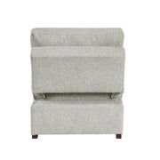8548GY*4SCACCLA (4)3-Piece Sectional with Pull-out Bed and Click Motion Back - 8548GY*4SCACCLA