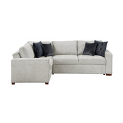 8548GY*4SCACCLA (4)3-Piece Sectional with Pull-out Bed and Click Motion Back - 8548GY*4SCACCLA