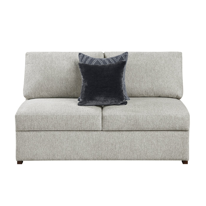 8548GY*4SCACCLA4 3-Piece Sectional with Pull-out Bed and Click Motion Back - 8548GY*4SCACCLA4