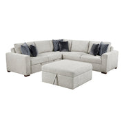 8548GY*52ACLCR2AAOT 4-Piece Sectional with Pull-out Bed and Ottoman - 8548GY*52ACLCR2AAOT