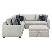 8548GY*52ACLCR2AAOT 4-Piece Sectional with Pull-out Bed and Ottoman - 8548GY*52ACLCR2AAOT